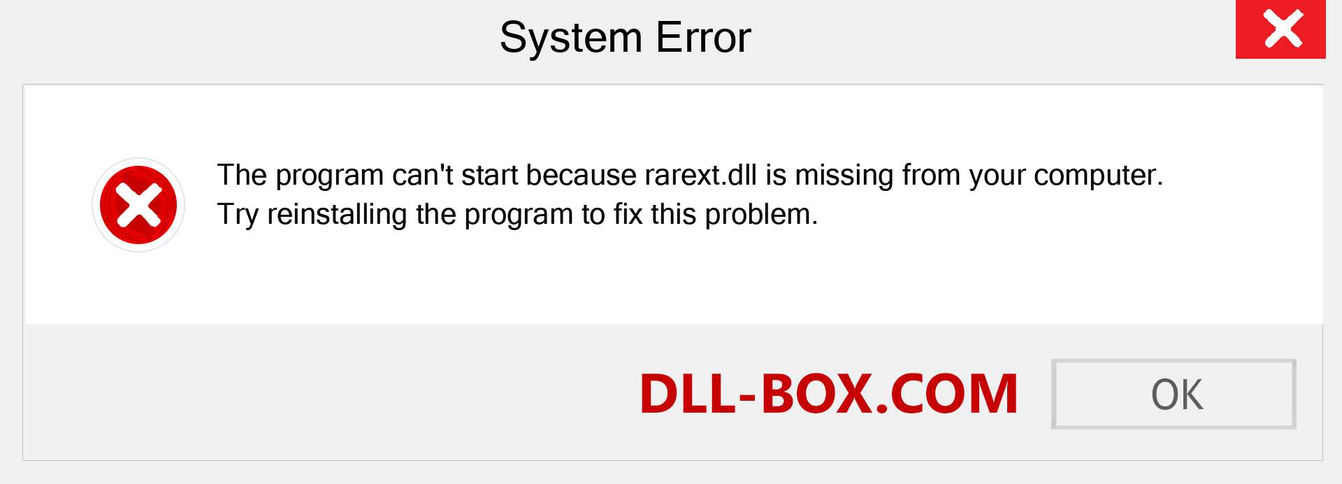  rarext.dll file is missing?. Download for Windows 7, 8, 10 - Fix  rarext dll Missing Error on Windows, photos, images
